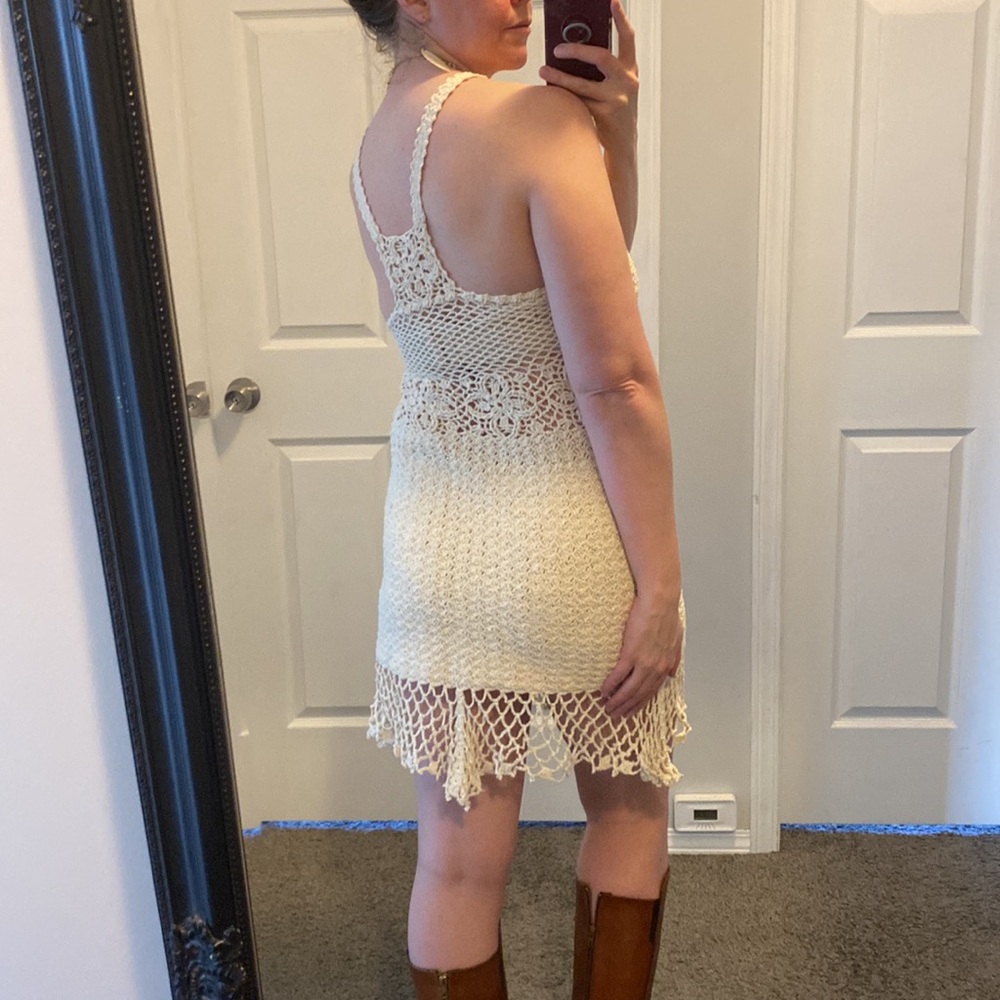 [S] Crochet Mini Dress - Picture 9 of 9